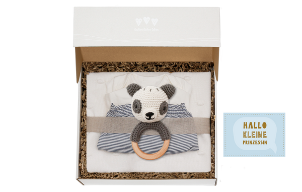 Die Baby Sonnenschein Geschenkbox Plus ist ein prima Geburtsgeschenk.