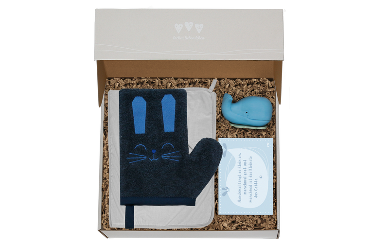 Die Baby Geschenkbox für Jungen Baby Boy Badespaß-Box ist das ideale Geburtsgeschenk.