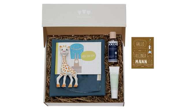 Die Baby Geschenkbox für Jungen Mama & Ich Deluxe ist ein wunderbares Geschenk zur Geburt.