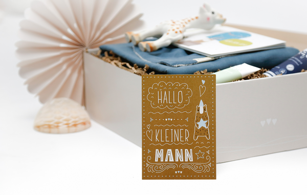 Die Baby Geschenkbox für Jungen "Mama & Ich Deluxe" ist ein tolles Geschenk zur Geburt.