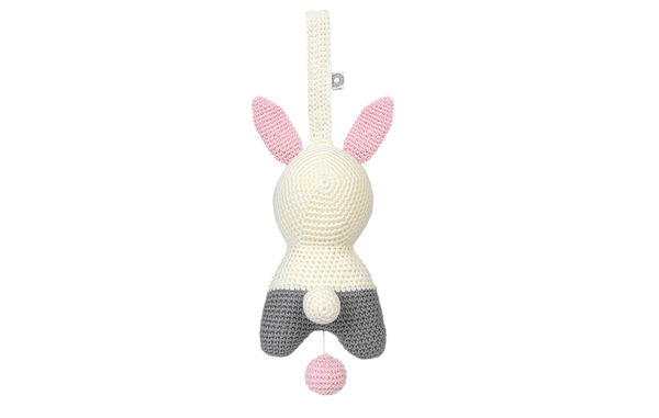 Die Spieluhr Hase Hella in weiß von FRANCK & FISCHER ist ein tolles Geschenk zur Geburt für jedes Baby.