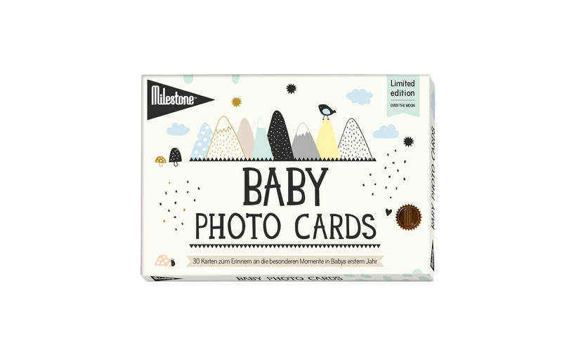 Die Milestone Baby Photo Cards sind ein tolles Geburtsgeschenk.