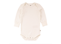 Der Body langarm mit Bündchen in weiß von Müsli ist ein tolles Geburtsgeschenk für Jungen und Mädchen.