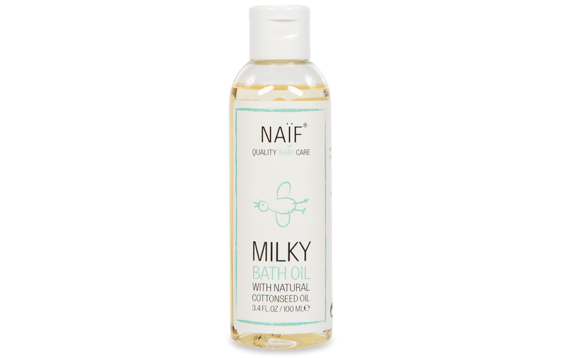 Das Badeöl von NAIF ist das ideale Geschenk zur Geburt.