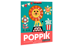 Das Stickerposter Panorama "Zirkus" von Poppik ist ein tolles Geschenk zur Geburt.