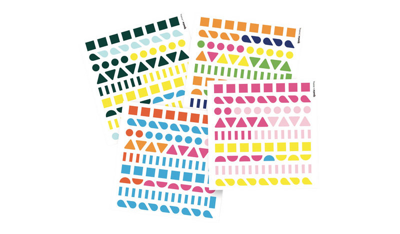 Die Stickerkarten "Tropical" von Poppik sind ein tolles Geburtsgeschenk für Jungen.