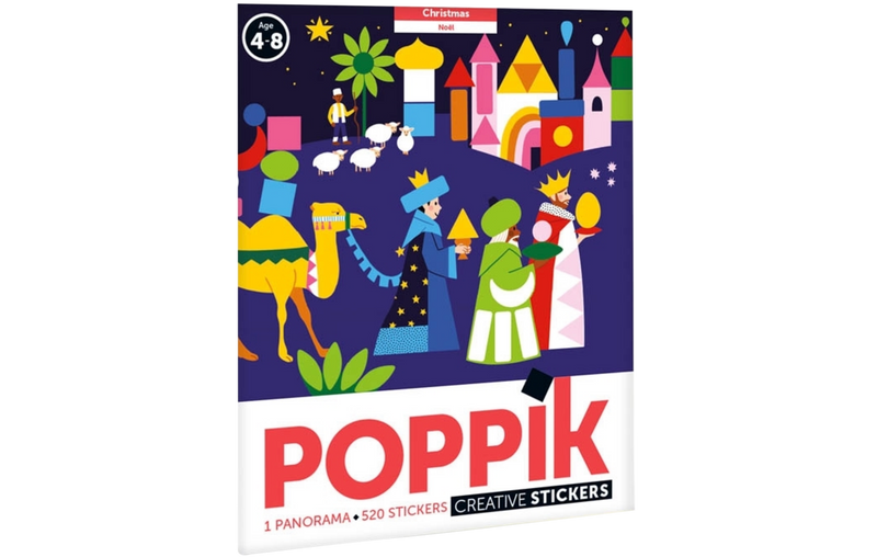 Das Poppik Panorama Stickerposter "Weihnachten" von Elements for Kids ist ein tolles Weihnachtsgeschenk.