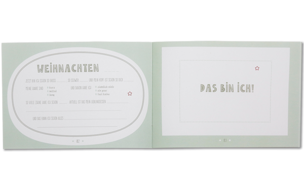 Das Erinnerungsbüchlein "Babys erstes Weihnachten" von lachen lieben leben ist eine schöne Geschenkidee zu Weihnachten. 