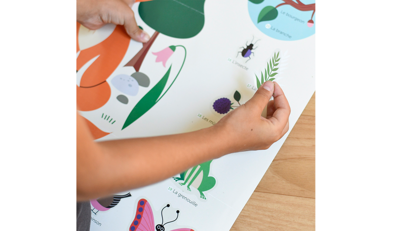 Das Poppik Panorama Stickerposter "Im Wald" von Elements for Kids ist eine tolle Möglichkeit, kreativ und spielerisch den Wald kennen zu lernen und ist ein tolles Weihnachtsgeschenk.